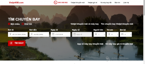 Hướng dẫn đặt vé máy bay giá rẻ Vietjet Air